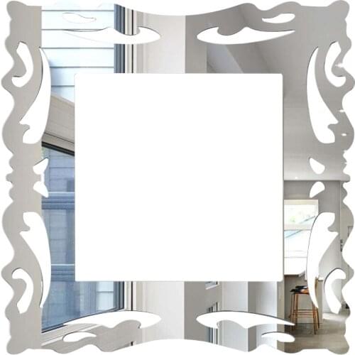 Home Decor Frame Removable Living Room Protective Wall Light DIY Mirror Surface Square Acrylic Socket Waterproof Cover