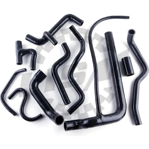 For VW CORRADO G60 SUPERCHARGED ONLY SILICONE RADIATOR WATER HOSE BLACK 90-92