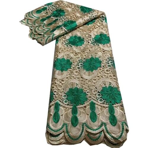 SJ Lace African Lace Fabric 2021 High Quality Guipure Lace Fabric Latest French Cord Lace Fabric For Wedding 5 Yards d4-36