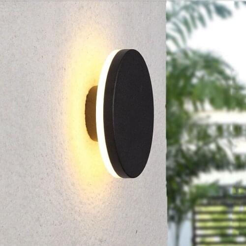 LED Wall Lamp Outdoor Waterproof IP55 Garden Decorative Wall Light Porch Corridor Lighting Bathroom Light Fixture AC90-260V