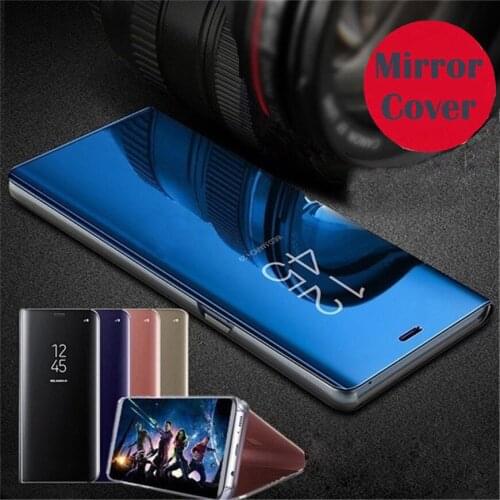 Clear View Smart Mirror flip Case For Huawei Honor 8x Mate 20 Pro Lite Honor 8x max P20 Pro Lite Y5 Y6 Y7 Y8 Y9 2018 Case