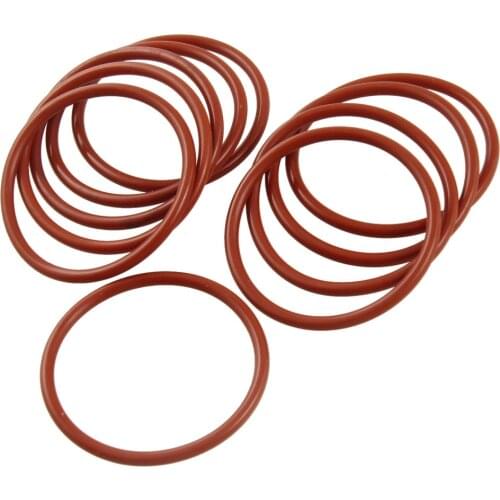 Uxcell 10 Pcs Silicone O Ring Seal Sealing 42mm x 48mm x 3mm