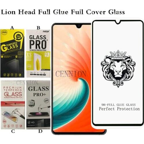 New Lion Head 9H Full Cover Tempered Glass Screen Protector for iPhone 12 mini 5.4 pro 6.1 pro max 6.7 inch XR X Xs 8 7 100pcs