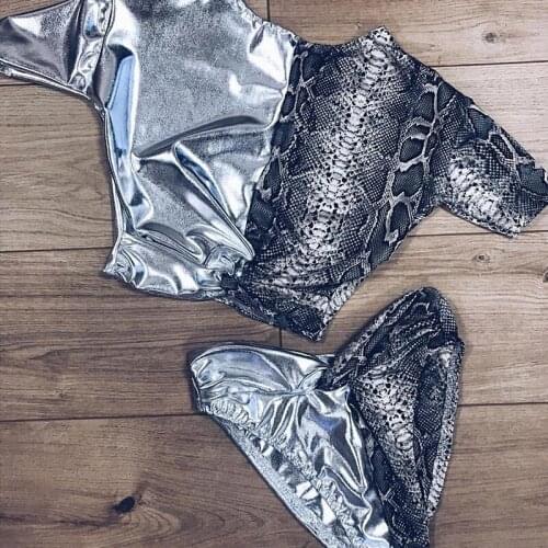 Swimsuits Swimwear For Women Monokini Swimsuit High Waist Sports New 2019 Womens Bikini Colouring Sexy Serpentine Bright