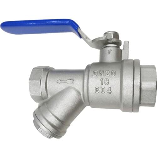 1/2" 3/4" 1" Water Pipe Valve Female Inline Y Mesh Strainer Threads Filter 304 Stainless Steel Filter With The Handle