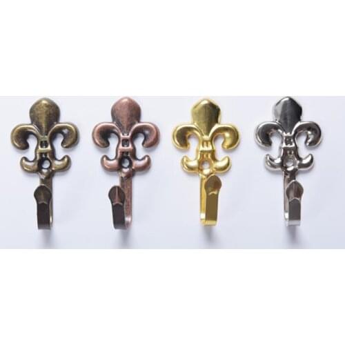 2Pcs/set Alloy Retro Curtain Hook Robe Hooks Wall Mounted Home Hanging Hook Hanger, Bathroom Towel Clothing Pegs Rack Holder