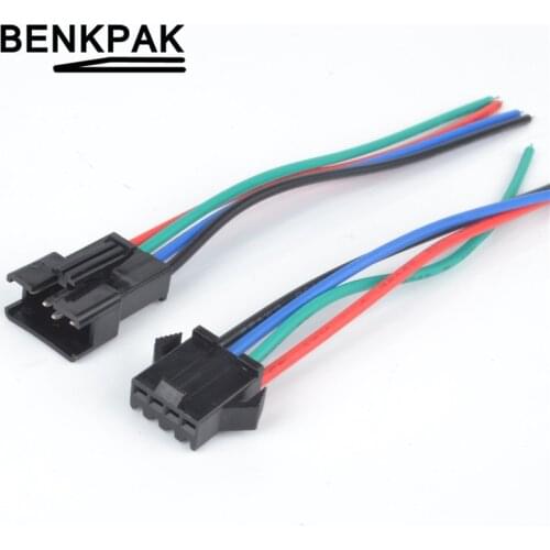 50Pairs 4P JST SM 4Pins Male Female Wire Connector SM4P LED connectors