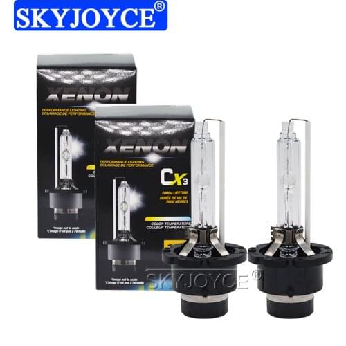 SKYJOYCE 2PCS 35W D2S HID Xenon Bulb Car Headlight 12V 55W D2S 3000K 4300K 5000K 6000K 8000K 10000K 12000K Auto Xenon Headlamp