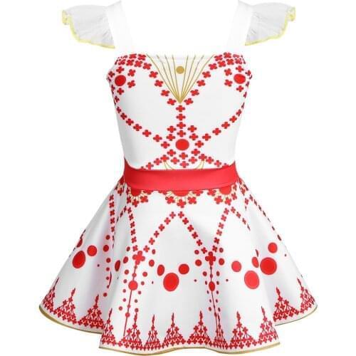 Girls Flutter Sleeves Ballet Dress Ballerina Costumes Kids Gymnastic Dance Leap Tutu Skirt Figure Skating Tutu Dress Dancewear