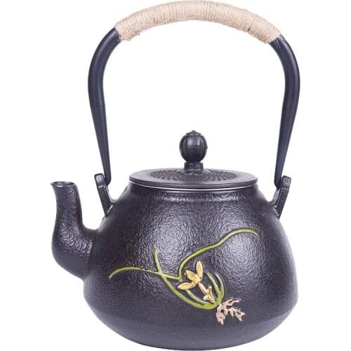 Teapot, iron teapot, hot water teapot, teapot 1200 ml water, kung fu tea set
