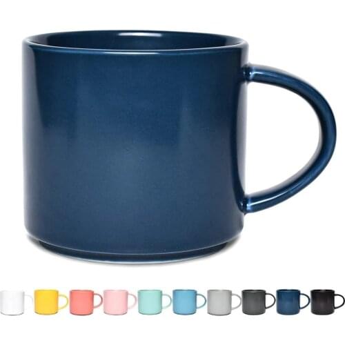 Ceramic Coffee Mug for Office and Home,13 oz, Dishwasher and Microwave Safe Classic Ceramic Cup with Hanlde for Latte Coffee tea