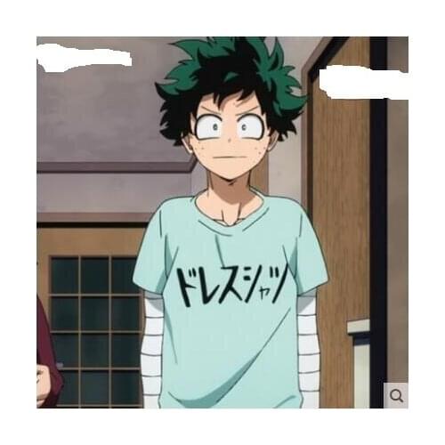 Anime Cos My Hero Academia Midoriya Izuku One for All Cosplay Costumes T-Shirt Tee T Shirt