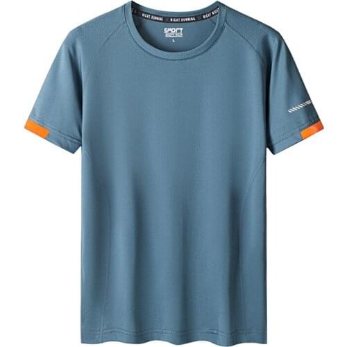 Summer quick-drying short-sleeved T-shirt mens sports t-shirt Outdoor oversized stretch short-sleeved quick-drying clothes 9XL