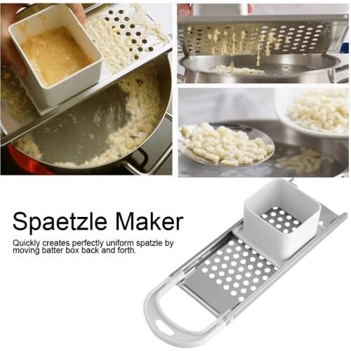 Kitchen Stainless Steel Blade Spaetzle Noodle Dumpling Maker Pasta Cooking Tool