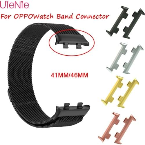 A pair Metal Connector Adapter For OPPO Watch Repair Tool For OPPO 41MM/46MM Smart Watch Watch Band Accessories Quick Release