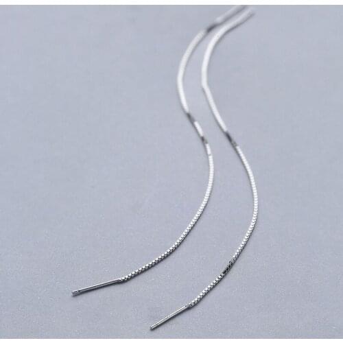 New 925 Sterling Silver Earings Fashion Jewelry Love Dangle Earrings For Women Classic Engagement Jewelry Long Earring