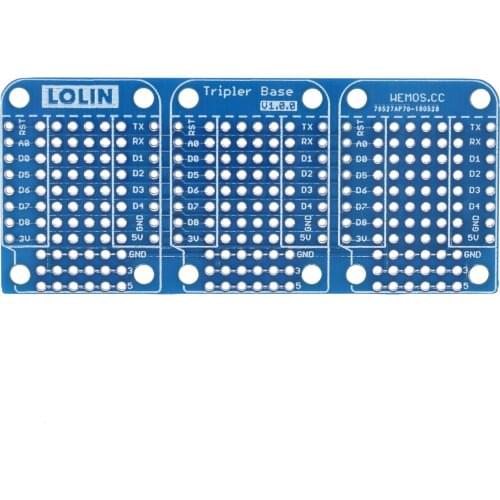 Tripler Base V1.0.0 for LOLIN (WEMOS) D1 mini