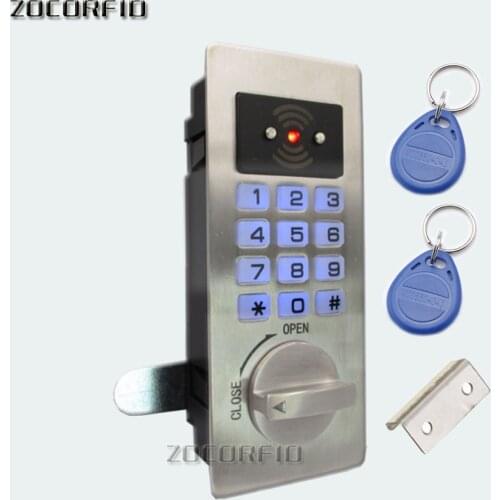 Stainless steel Panel Digital Electronic Intelligent Password Keypad Number Cabinet Door Code Lock fechadura digital smart lock