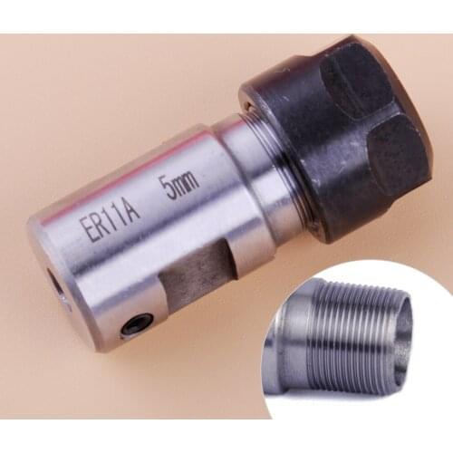 LETAOSK Steel ER11 5mm Motor Shaft Spindle Extension Rod Holder Collet Chuck CNC Milling Tool Accessories