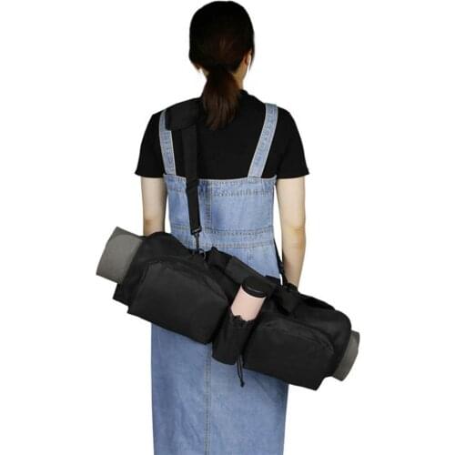 Portable Yoga Storage Bag Carriers With Pockets Large Capacity Yoga Mat Backpack Gym Fitness Gymnastics Mat Bag For Sports