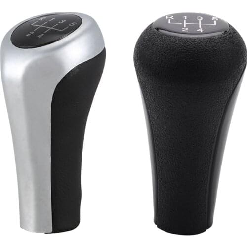 2Pcs 5 Speed Manual Plastic Gear Shift Knob 12mm Stick Hole for BMW Series 1 to 7 X5 E30 E36 E46 E39 E34 Z3