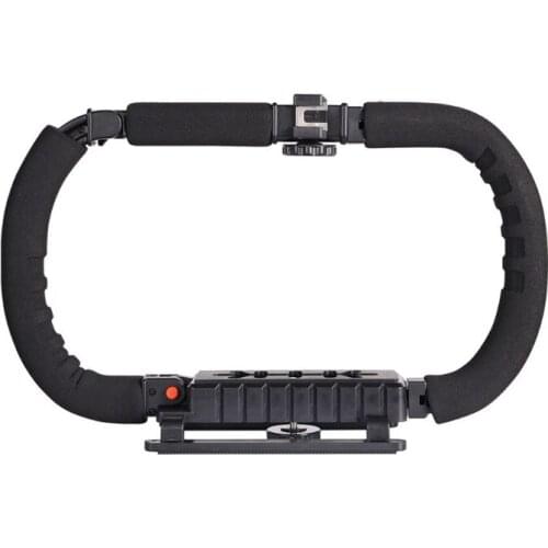 Handheld Stabilizer Foldable Handle Grip with Accessory Mount for Camera Camcorder DSLR DV Video Universal Durable H054