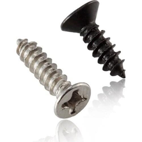 Sliver Screws Cross Countersunk Head Tapping Screws Flat Head Self-drilling