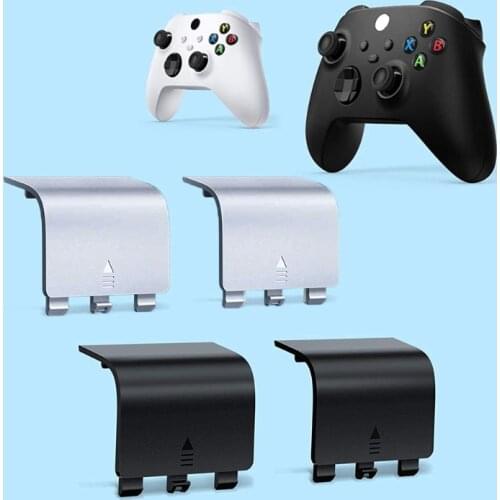G5AA 5pcs/set Replacement Battery Back Door Cover Lids for-Xbox Series S/X, Black/White/Red/Blue (Optional)