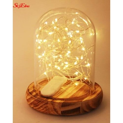 Fairy Lights Copper Wire LED String Lights Christmas Garland Indoor Home Wedding New Year Decoration USB Battery Powered 5Z