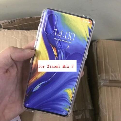 Ultra Clear Transparent Soft TPU Back Case for Xiaomi Mix 3 Phone