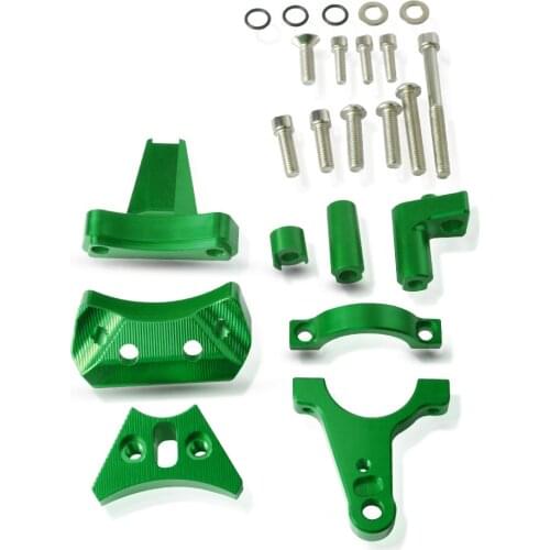 High quality CNC Aluminum Motorcycle Accessories Steer Damper Mounting Bracket Kit FOR kawasaki ninja 400 2018-2019