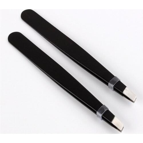 High Quality Professional Stainless Steel Slant Tip Hair Removal Eyebrow Tweezer Women Girl Makeup Make Up Tool Useful Beatiful