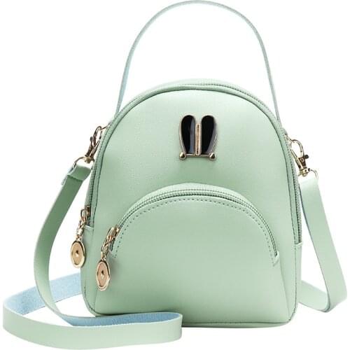 Women Mini Backpack Crossbody Bag PU Leather Cell Phone Purse Wallet Pouch Shoulder Bag New