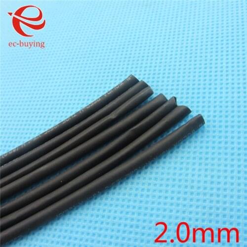 1m Heat Shrink Tubing Tube Heatshrink Black Tube Inner Diameter 2mm Wire Wrap Cable Kit
