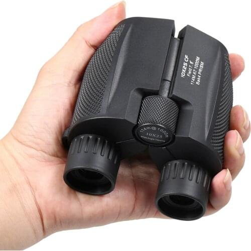 10x25 Compact Binocular Professional High Powered Outdoor Sports Binocular Telescope Night Vision Telescope for Camping Tourism