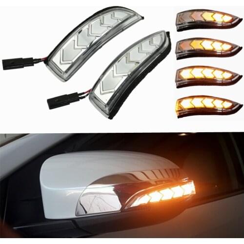 2PCS Dynamic Turn Signal Side Indicator Blinker Sequential Light For Toyota Camry Corolla Altis Vios Yaris Prius C Venza Avalon