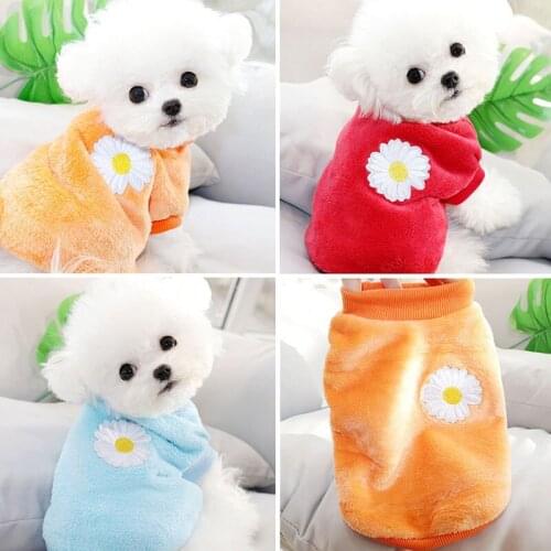 2020 Winter Dog Clothes Soft Flannel Puppy Pets Dogs Clothing For Small Medium Dogs Costume Chihuahua York Pet Clothes Teddy