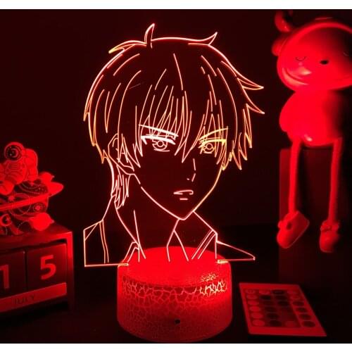 3D LED Lamp Fruits Basket Night Light Kyo Sohma Figure For Bedroom Decor Night Light Childrens Birthday Manga Gifts