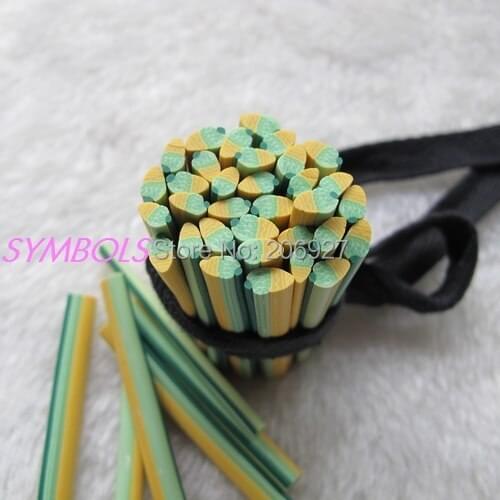 5pcs M-32 5mm Cute Ice Cream Cane Fancy Nail Art Polymer Clay Cane Nail Art Decoration