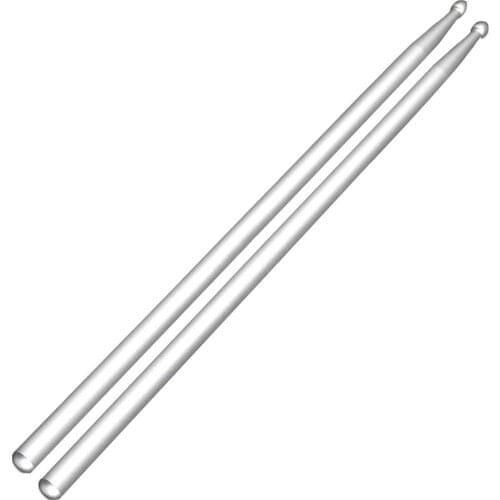 1 Pair 5A Solid Aluminum Alloy Drum Sticks Drumsticks for Pro Beginner Drummers