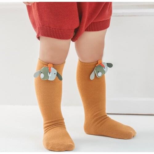 Children Knee High Socks For Girls Kid Toddlers Newborn Infant Cotton Cute Fun kawaii Tube Long Socks Stockings Baby Accessories
