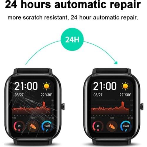 3pcs Protective Hydrogel Film For Amazfit Bip S U GTR 47mm 42mm GTS 2 Mini 2e (Not Tempered Glass) Screen Protector Film Foil