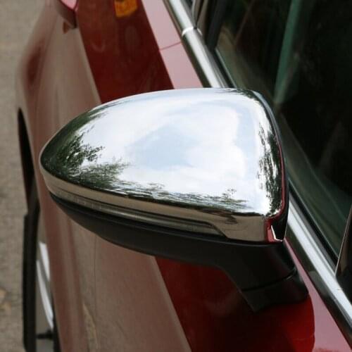 ABS Chrome Car Side Door Rearview Mirror Cover Decoration Trim Fit for Golf 7 MK7 2014 2015 Accessories Sticker Car Styling