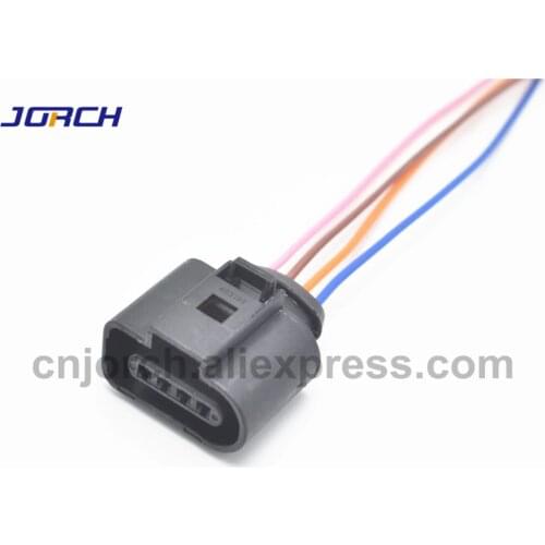 1pc Auto Ignition Coil Connector Repair Kit Wire Harness 1J0973704 For VW Beetle Eos Jetta Passat Rabbit Golf Gls AUDI A4 A6