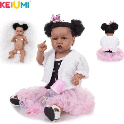 KEIUMI Beautiful Doll Newborn 57CM Reborn Baby Dolls Full Body Silicone For Childrens Day Gift Playmate