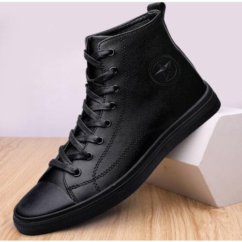 Black Warm Fur Men Boots 2021 New Fashion Genuine Leather Men Boots Winter Warm Shoes Snow Boots for Men Boats
