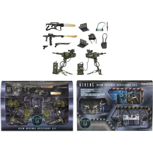 NECA 14pcs/set Alien Uscm Accessory Set Action Figure Collectible Model Toy