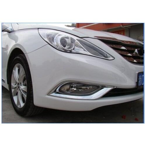 Higher star ABS material 2pcs car Front Fog light cover,Front fog lamp trim for Hyundai Sonata YF 2011-2013