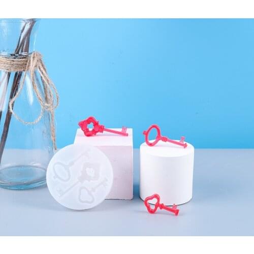NOT AS LONG diy glue mold 3 with new key silicone mold small and cute handmade mirror key mold new product hot sale