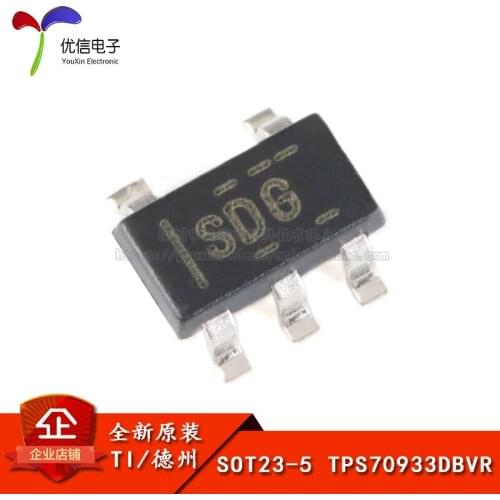 Genuine original TPS70933DBVR SOT23-5 3.3V 150mA low-dropout linear regulator
